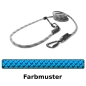 Preview: EASYLONG Hundeleine TWIST - M - 2m - blau mit schwarzen Haken